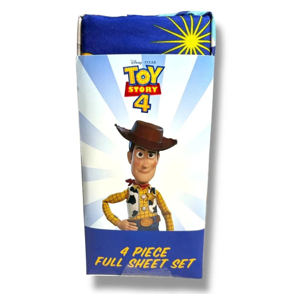 Disney Pixar Toy Story 4‎ Full Sheet Set 4 Piece Microfiber Woody Buzz Lightyear